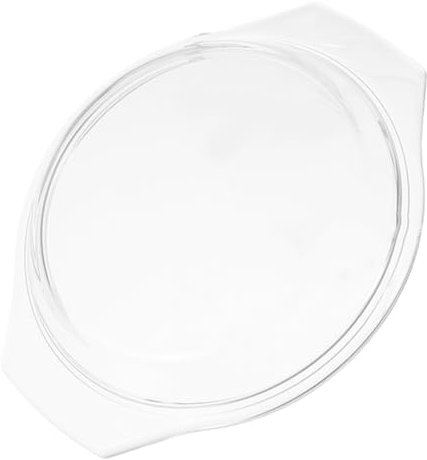 Garneck Coperchio antispruzzo in vetro per forno a microonde – Coperchio piatto 20,6 x 17,8 cm Accessorio da cucina pratico e sicuro per evitare spruzzi