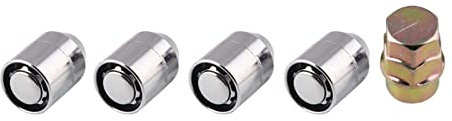 CXVFY 4 teile/satz M12x1.5 Auto Radmuttern 12mmx1.5 Anti Diebstahlauto Radmuttern + Key Universal Chrome Auto Ersatz Zubehör