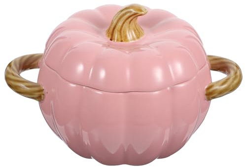 Garneck Bol Céramique Forme De Citrouille Avec Couvercle Soupière Décorative Pour Cuisine Fêtes Pour Halloween Et Thanksgiving Ustensile De Table Pratique Et Ornemental