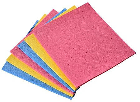 HOLIDYOYO 4piezas Toalla De Celulosa para Platos Paño De Limpieza Esponja Platos para Utensilios De Cocina