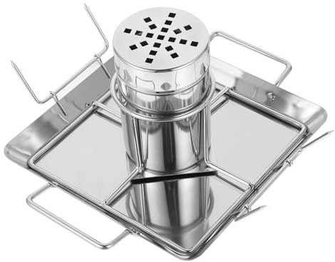 Abaodam Barbecue De Camping Acier Inoxydable Support pour Poulet Et Volaille Cuisson De Barbecue Multifonctionnel