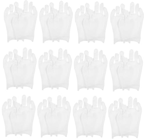 Holibanna 12 Paare feuchtigkeitsspendende Handschuhe Angebot Schlafhandschuhe Hände Handbefeuchtung Nacht Arbeitshandschuhe Weiße Baumwollhandschuhe für Damen Baumwolle