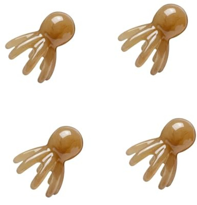 VALICLUD 4 Stück Kopfhaut Massagebürste Klauen Design aus Jadeähnlichem Material Tragbar für Reisen Fördert Durchblutung und Haarwachstum Entspannende Kopfmassage für Haartypen