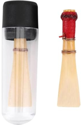 Fagottrohrblatt aus Schilf 2 Stück Bassoon Zubehör Beige | Feine Reed Ausführung, Gratfrei Verarbeitet, Kompaktes für Lieferumfang