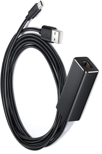 Adaptador USB 2.0+ de 5 pines a Ethernet 2.0 a red 100 Mbps RJ45 Internet para televisores, adaptador Ethernet Stick