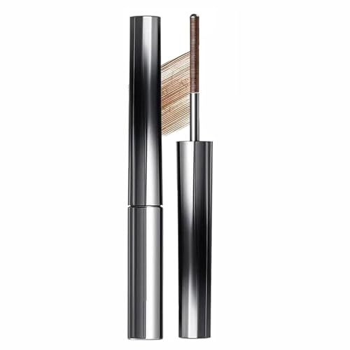Lashique Metal Wand Mascara, New Brushless Metal 3D Curling Irons Wands Mascaras, Iron Wand Mascara, Waterproof Long-Lasting 3d Curling Eyelash Iron Mascaras, Natural Quick-Drying (Brown)