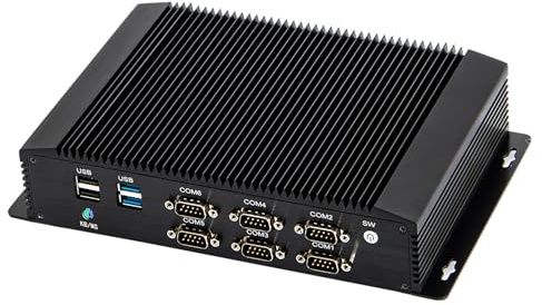 ANDAQI Industrial PC, Fanless Mini Computer, Windows 11 / Linux Ubuntu, 4G, WOL, Watchdog Supported, I3 7020U 7100U 7110U 7167U, IM06, 2 x LAN, GPIO, 6 x COM, 0 RAM, 0 Storage, Barebone No System