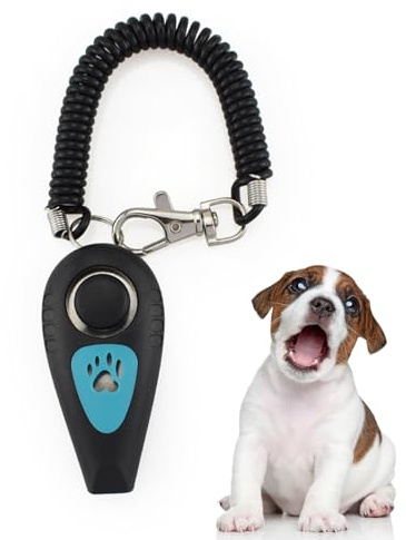 Dog Training Clicker - 2.56x1.18x0.79 in Pet Training Clickers | 2-In-1 Clicker Whistle Dogs Trâining Whistles | Two-Tone Clickers Long Bracelet | Dog Whistle for Small Animal Cat Horse Bird
