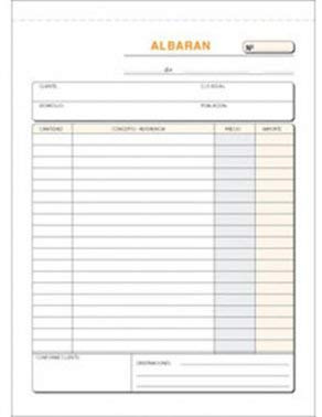 Talonario Albaranes 145x207 T122 Triplicado autocopia (50 juegos)