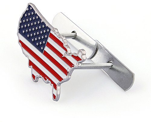 Bruce & Shark 3D Metall Frontgrill Grill Abzeichen Emblem Aufkleber Motorhaube Auto Flagge für USA für USA