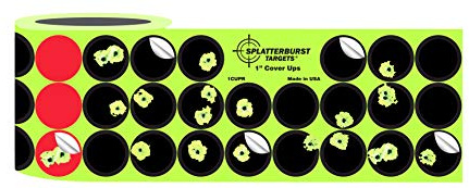 Splatterburst Targets - Roll of (1519) 1 Inch Stick & Splatter Self Adhesive Cover Up Patches - Gun - Rifle - Pistol - Airsoft - BB Gun - Pellet Gun - Air Rifle - Made in USA