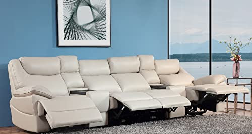 Mapo Möbel Elektrisches Kinosofa mit Bluetooth-Lautsprechern und induktivem Laden 3581eeee-Cup-42MM-A-8304