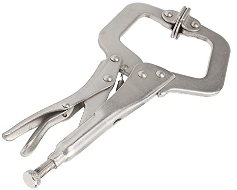 Natudeco 15,2 cm Feststellzange, Metallschweißzange,C-förmige Holzbearbeitungs-Schnellklemme, Gripzange,Breitmaulzange,Befestigung, Schweißen für Elektrische Pipeline, Automobil-Wartung