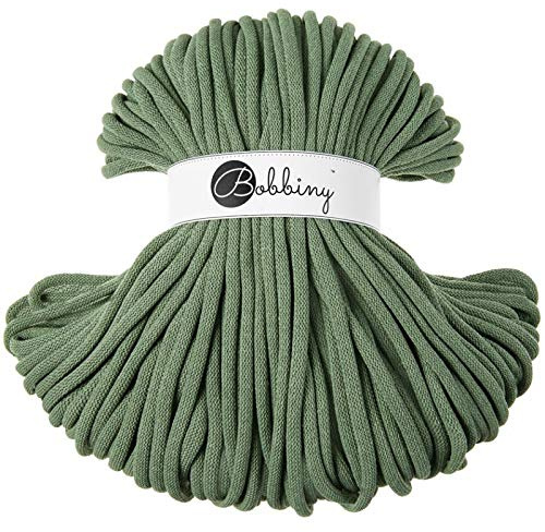 Bobbiny Jumbo 9 mm Rope-Garn 100 m Kordel (Eucalyptus Green)