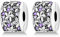 Parmuz Clip Spacer Charm for Bracelet 925 Sterling Silver Pave Lock Stopper Charm Bracelet Beads Pink Daisy Butterfly Cubic Zirconia Openable Beads Jewelry Gift for Woman