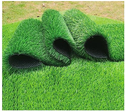 Kunstrasenteppich, Rasenteppich Meterware Kunstgras Balkonteppich wasserdurchlässig- Beständigkeit Kunstrasen Rasen-Teppich Outdoor für Balkon, Terrasse und Garten (3x25m/9.8x82ft)