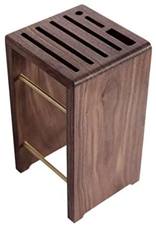 Range Couteaux Porte-couteau En Bois Massif Support De Bloc De Couteau En Bois Porte-couteau Respirant Sec Accessoires De Cuisine Range Couteau de Cuisine Vide (Color : B, Size : 13 * 12 * 23cm)