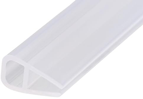 Joint d'étanchéité pour porte de douche en forme de U, 2 m, déperlant, joint de rechange pour porte en verre - Joint de rechange pour douche ou cabine de douche (U-6 mm)