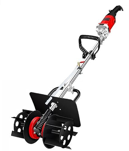Electric Concrete Mixer 9800W Handheld Mud Mixer with Digital Display - 9-speed Speed Regulation Cement Mixer for Motar, Paint, Grout, Plaster - Thinset Fodder Stirring Tool