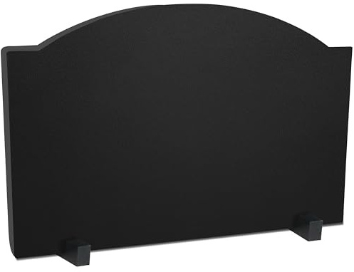 SIMOND STORE - Fire Back 26 Inch - Firebacks for Fireplace with Feet - Cast Iron Fireplace Reflector Plate for Heat Reflection and Wall Protection