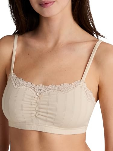 CALIDA Etude Toujours Bustier Damen, aus hochwertiger Supima-Baumwolle, mit feinem Nadelzug