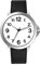 NUOVO Herrenuhr Schwarzes Lederarmband Silbergehäuse, weißes Zifferblatt, einfach zu lesen Analoge Quarzuhr Arabische Ziffern Klassisch wasserdicht