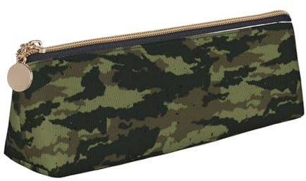 JRBWTDBW Federmäppchen aus Leder, schmales Design, Stifteetui mit metallischem Reißverschluss, für Studenten, Büro, Uni, Mittelschule, Stifteetui, weiß, Einheitsgröße, Schulranzen-Set