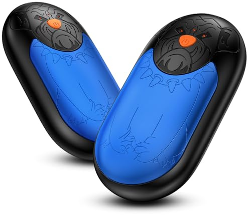 24 Stunden Heizung Handwärmer Elektrisch | 2er Set Tragbarer Wiederaufladbarer Handwärmer mit 3 Heizmodi, 6000mAh Taschenwärmer Tasche für Frauen Männer Camping Jagd Golf