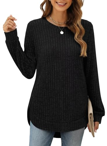 Tomwell Maglioncino Donna Invernale Elegante Pullover Manica Lunga Girocollo Maglione Casual Maglia Tops