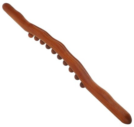 Wooden 10 Beads Massage Stick Roller for Legs and Waist