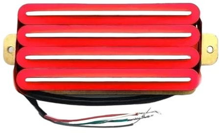 Elektrischer Pickup Double Rail 2-Dual Blade E-Gitarre High Output Track Type Four Coil Humbucker Guitar Pickup Multi Color(I)