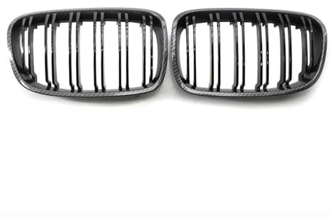 Griglia Paraurti Anteriore Rene Griglia Griglie Cofano Colore Fibra Carbonio Per BMW 1-Serie F20 F21 125i 118i 116I 125B 2010-2014 Radiatore(Fibra di carbonio)