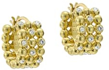 Ted Baker Bonny Crystal Bobble Small Hoop Earrings for Women (Gold/Crystal)