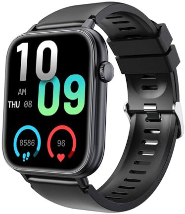 OUKITEL Smartwatch Uomo Donna 1.83 HD, Orologio Intelligente con Chiamate Bluetooth, 100+ Sport, Cardiofrequenzimetro, SpO2, IP68, Controllo Musica/Foto, Notifiche, Fitness Tracker per Android iOS