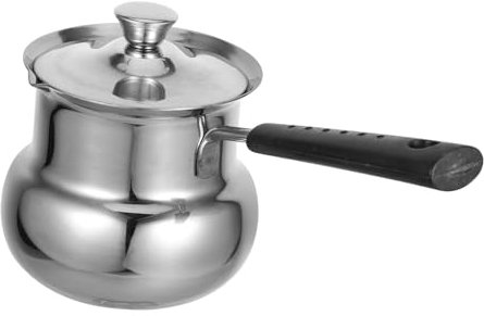 Alipis Pot à Lait Acier Inoxydable Épais Chauffe-lait Rapide Pour Cuisine Familiale Résistant Et Polyvalent Pour Soupe Café Et Bouillie