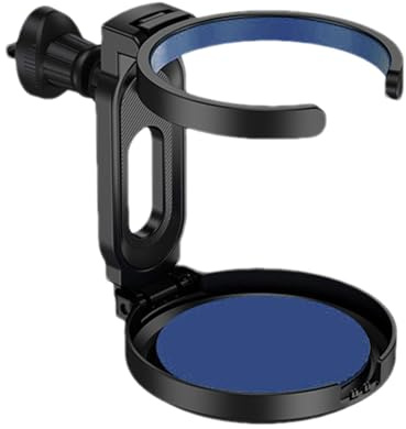AUJSHDH Getränkehalter Auto, für Smart 451 Brabus Fortwo 453 Forfour Auto Becherhalter mit Verstellbarer Boden und Untersetzer Für Kaffeebecher Und Getränkedose,C