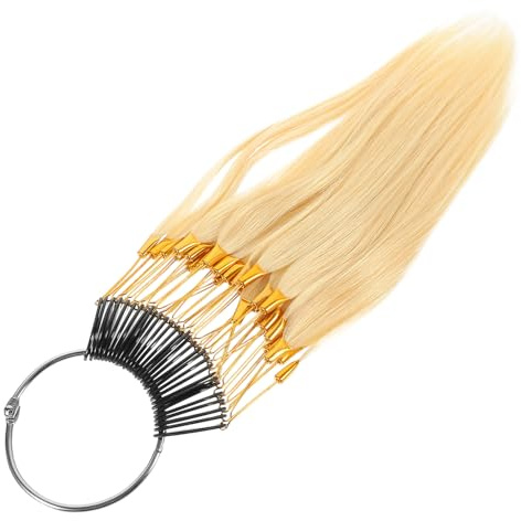 POPETPOP Échantillon de Test de Coloration des Cheveux Humains 30 Mèches Légères et Faciles à Transporter pour Salon de Coiffure et Formation en Coloration