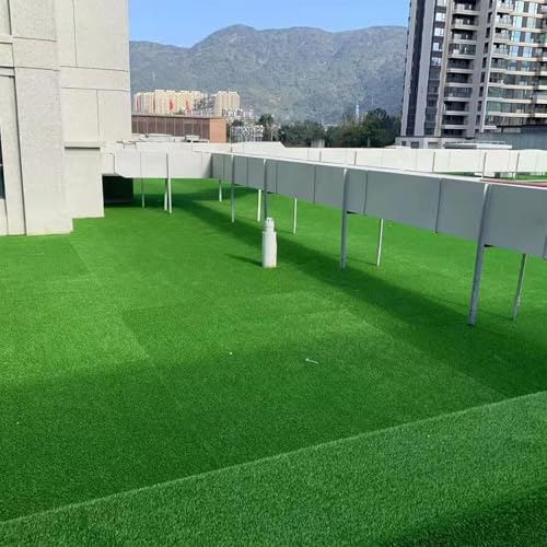 ZGHQHCDRH Hochwertiger, schneidbarer Kunstrasen für den Garten im Freien, DIY, 2 cm Dicke Kunstrasenmatte für Rasen und Landschaft, langlebiger Kunstrasen für die Terrasse (100 x 400 cm)