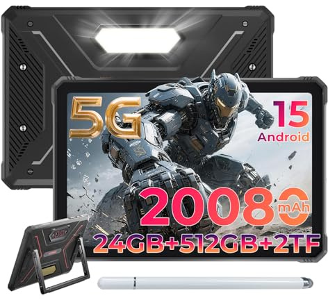 HOTWAV R9 Ultra Outdoor Tablet Android 15, 11 2K FHD+ Rugged Tablets