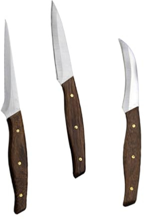 Artibetter Coltelli da Intaglio per Frutta in Acciaio Inossidabile con Manico in Legno Resistenti e Facili da Impugnare per Decorazioni e Sculture di Frutta Precise