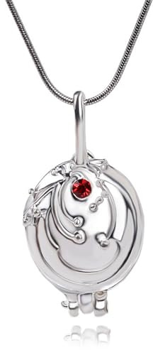 GAUEIOUR The Vampire Necklace Elena Gilbert Opening Vervain Locket Katherine Necklace for Fans Cosplay Costume Jewelry,Fashion Classic Same Style Vervain Couple Friendship Guardian Necklaces