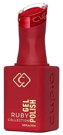 Cupio Gellack Ruby Collection Obsesssed 15 ml – intensiver Rubinrot Gel Nagellack – hochpigmentierter UV LED Gellack mit langanhaltendem Glanz – professionelle Deckkraft für Studio & Zuhause