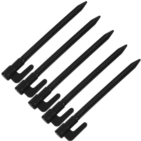HOLIDYOYO Kunststoff Zeltheringe 5 Stück 14,5cm Windfeste Erdanker für Camping und Garten Outdoor Zubehör
