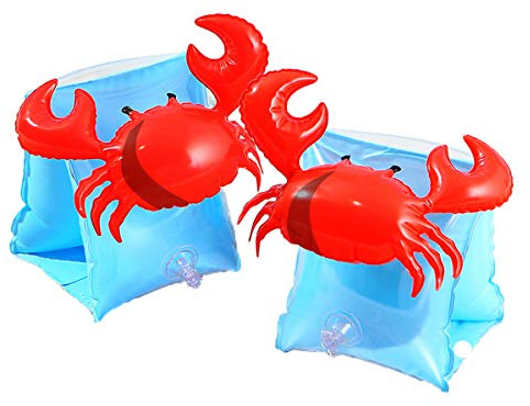 CCINEE Inflatable Arm Bands Crabby Swimming Arm Floats Sleeves Water Wings for Kids Swimming Learners