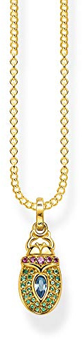 Thomas Sabo Damen Kette Skarabäus bunt 925 Sterling Silber KE1894-348-7-L45v