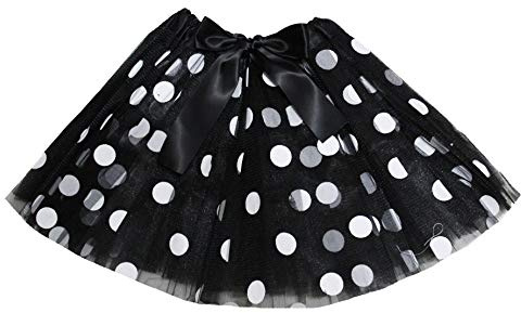 Petitebelle Falda de tutú de tul de lunares para dama