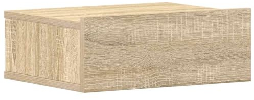 vidaXL Mesita Noche flotantes contrachapada Color Roble 40x30x15 cm