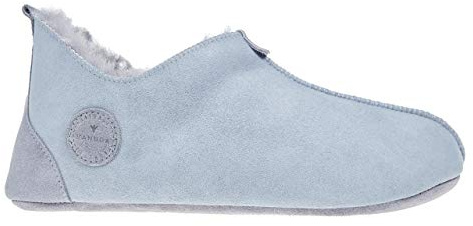 Vanuba Handgemacht Lammfell Hausschuhe Herren Oxford Hüttenschuhe 43 Aschgrau