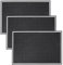 Jucoan 3 Pack Black Bar Mat, 45 x 30 x 1 cm Thicken Rubber Bar Serving Mat, Non Slip, Non-Toxic Dish Drying Mat, Countertop Spill Mats for Coffee Bar Kitchen