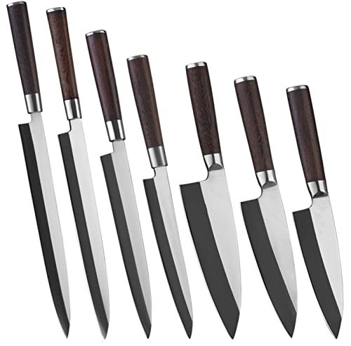 WERWER Salmon Sashimi Cuchillos Set Alemán 1.4116 Acero Japonés Fileteado Cuchillos DebA Cortar Peces Sashimi Cuchillo Conjunto